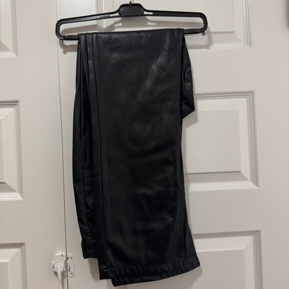 Zara Faux Leather Straight-Leg Pants – Black - Picture 5 of 9